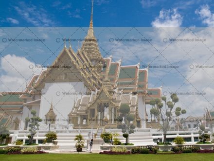 Grand palace, the major tourism attraction in Bangkok, Thailand