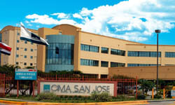 Picture of the modern CIMA hospital in beautiful Costa Rica.