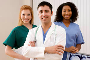 Picture of Costa Rica doctor and two nurse assistants.