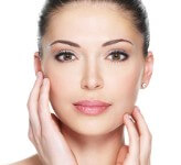 Picture of a woman showing the results of her facelift with necklift procedure she had in Costa Rica.